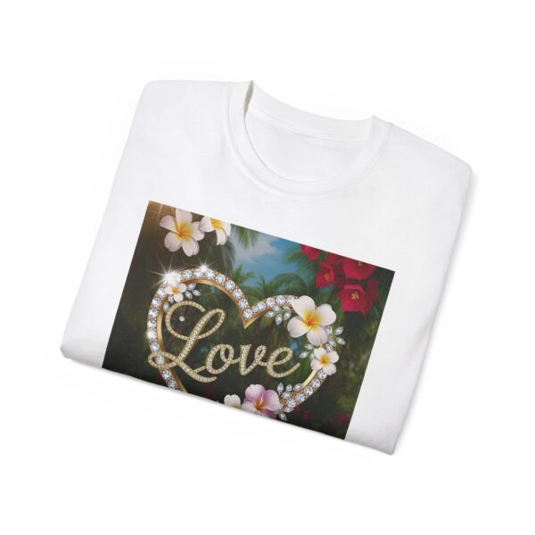 Our "Love" Inspirational 'Diamond Ring Heart' Design Vintage Christian Faith Apparel Unisex Cotton T-Shirt Thoughtful Quote, Philippians 4:8 - Image 4