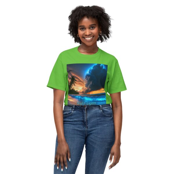 T-Shirt with Tropical Beach Design - Night Lights Philippines, Summer Vibe, Beach House Decor, Travel Gift, Relaxed Fit Tee - Image 27