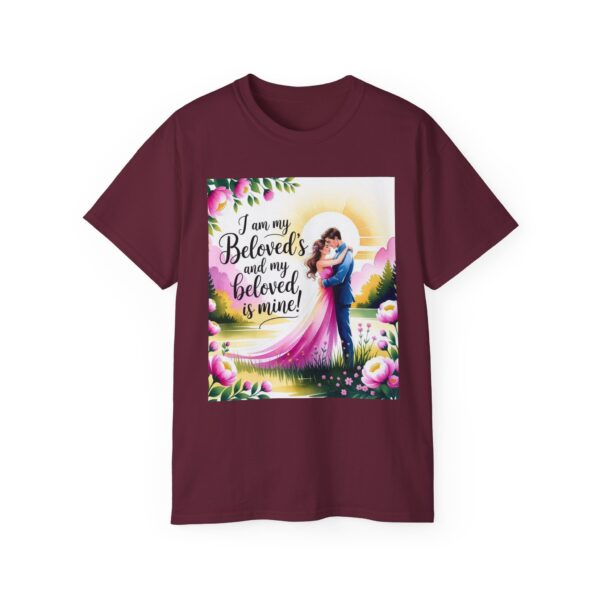 Our Inspirational "I am my Beloved's" Unisex Cotton T-Shirt, Faith Spiritual Apparel, Love Gift, Song of Solomon, Gospel Fashion - Image 17