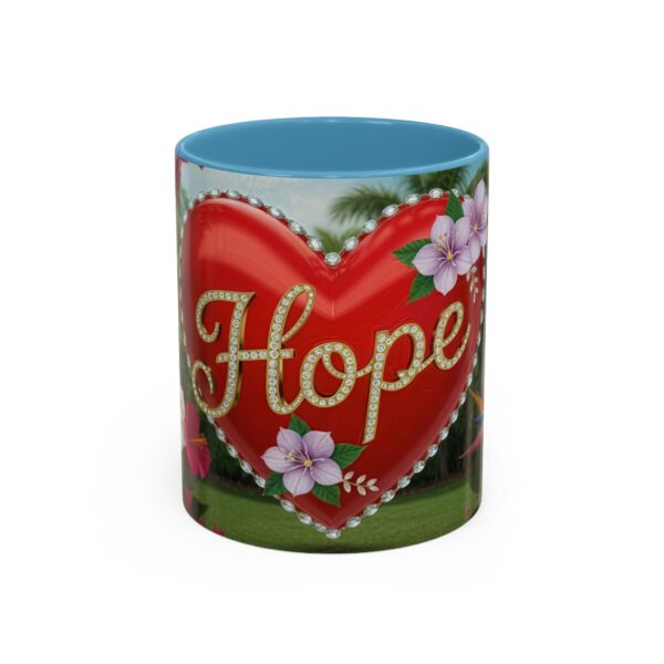 Our "Hope" 'Solid Red Heart' Inspirational design! Accent Coffee Mug, Perfect for Wedding Gifts, Love Confessions, Inspirational Floral Decor Philippians 4:8 - Image 33