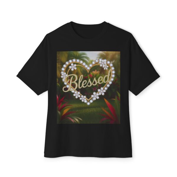 Our "Blessed" Biblical 'Garden' Unisex Tee Inspirational Christian Tshirt for Men and Women, Oversized Shirt, Boxy Top, Unisex Tee Shirt - Image 9