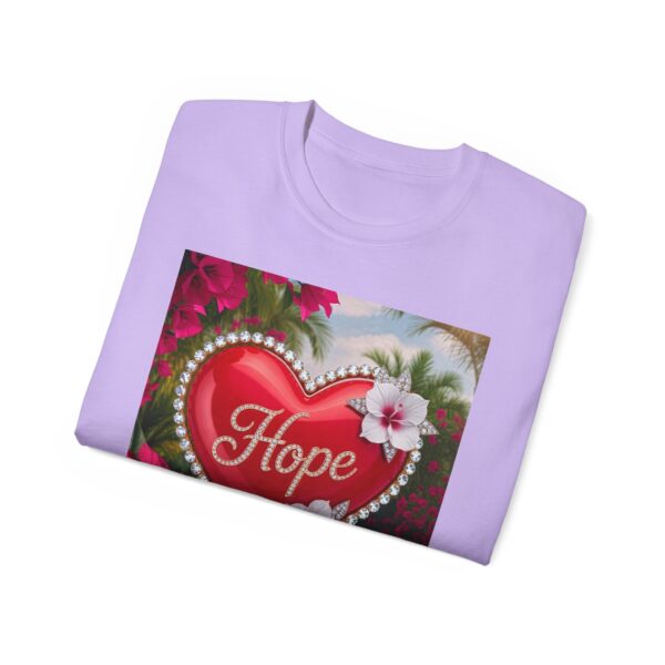 Our "HOPE" Inspirational 'Solid Red Heart' Design Vintage Christian Faith Apparel Unisex Cotton T-Shirt Thoughtful Quote, Philippians 4:8 - Image 49