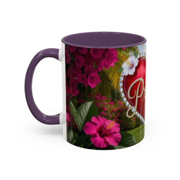 Our "Praise" 'Solid Red Heart' Inspirational Design Accent Coffee Mug, Perfect for Wedding Gifts, Love & Faith Decor, Philippians 4:8 - Image 47