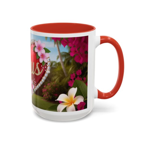 Our "Jesus" Garden solid red heart design Accent Coffee Mug, Perfect for Wedding Gifts, Love Confessions, Inspirational Floral Decor - Image 30