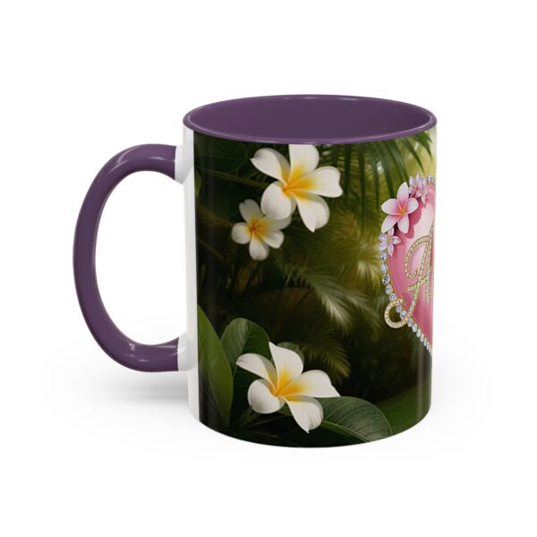 Our "Amen" Inspirational 'Solid Pink Heart' design Accent Coffee Mug, Perfect for Wedding Gifts, Love & Faith Decor, Philippians 4:8 - Image 47