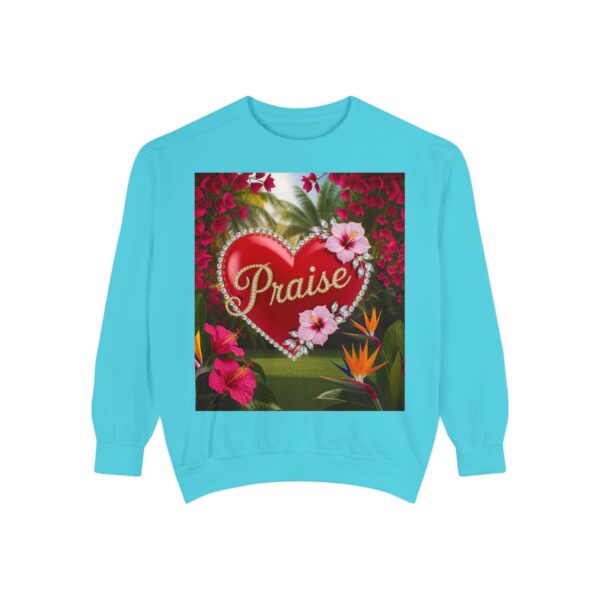 Sweatshirt Unisex Inspirational-Our "Praise" 'Solid Red Heart' design! Christian Virtues Uplifting Faith-Based Apparel Gospel Comfort - Image 29
