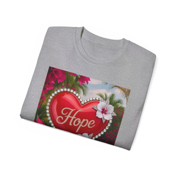 Our "HOPE" Inspirational 'Solid Red Heart' Design Vintage Christian Faith Apparel Unisex Cotton T-Shirt Thoughtful Quote, Philippians 4:8 - Image 13