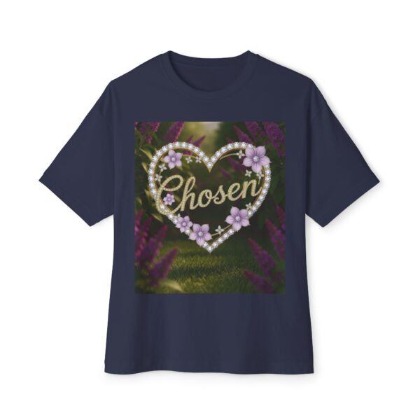 Our "CHOSEN" Inspirational Bible 'Garden Design' Christian Unisex Tee, Oversized Shirt, Boxy Top, Spiritual Tshirt, Gift for Christians - Image 33
