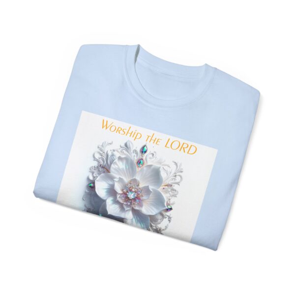 Our inspirational "Worship the Lord in the Beauty of Holiness" Christian Unisex Cotton T-Shirt, Faith Apparel, Love Gift, Gospel Fashion - Image 36