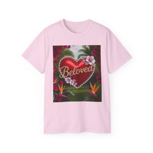Our "Beloved" Inspirational 'Solid Red Heart' Design Vintage Christian Faith Apparel Unisex Cotton T-Shirt Thoughtful Quote, Philippians 4:8 - Image 49