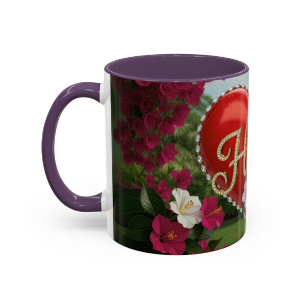 Our "Hope" 'Solid Red Heart' Inspirational design! Accent Coffee Mug, Perfect for Wedding Gifts, Love Confessions, Inspirational Floral Decor Philippians 4:8 - Image 47