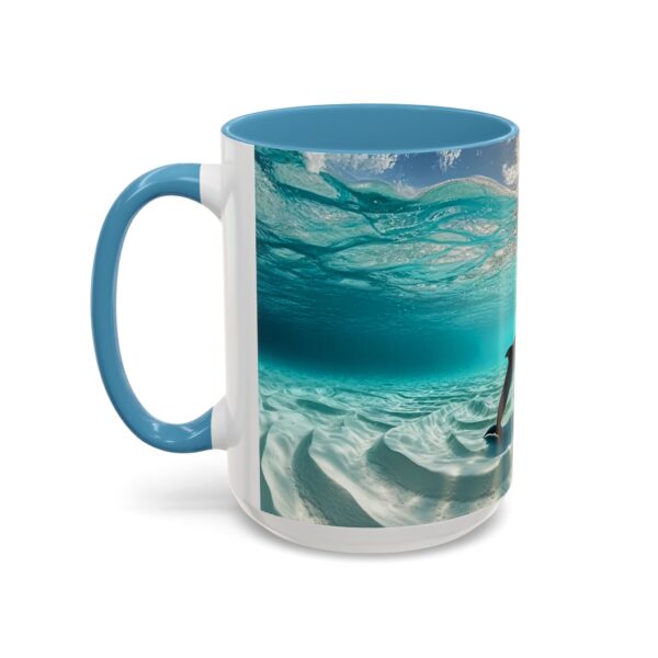 Our "Dolphins at Rest" design Accent Coffee Mug, Perfect for Wedding Gifts, Inspirational Decor, Beauty of God's Creation, Tea Cup, Ceramic - Image 39