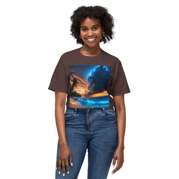 T-Shirt with Tropical Beach Design - Night Lights Philippines, Summer Vibe, Beach House Decor, Travel Gift, Relaxed Fit Tee - Image 23