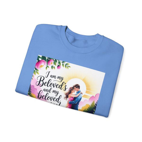 Crewneck Lightweight Sweatshirt with our "I am my Beloved's" Vintage Inspired Sweatshirt, Couple's Gift, Weddings, Anniversaries, Biblical, Song of Solomon - Image 31