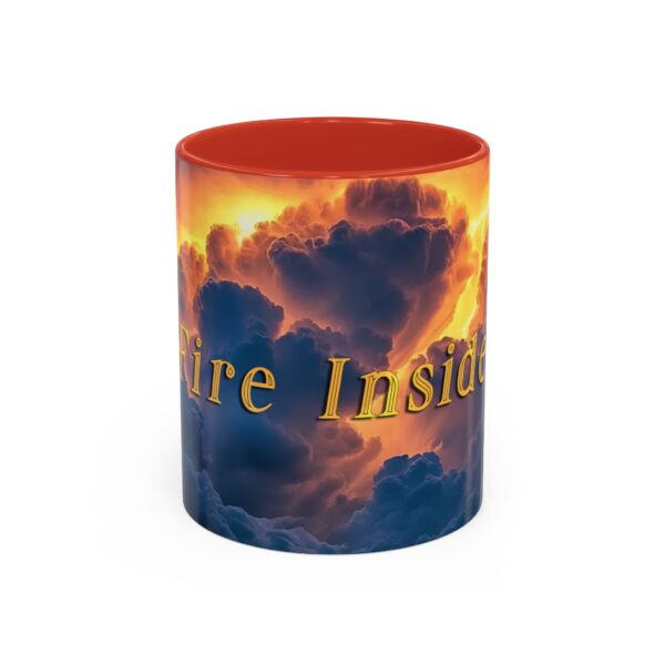 Our 'Storm Light' "Fire Inside" design Accent Coffee Mug, Perfect for Wedding Gifts, Inspirational Beauty of God's Creation, Tea Cup Ceramic - Image 13