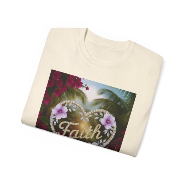 Our "Faith" Inspirational 'Diamond Ring Heart' Design Vintage Christian Faith Apparel Unisex Cotton T-Shirt Thoughtful Quote, Philippians 4:8 - Image 26