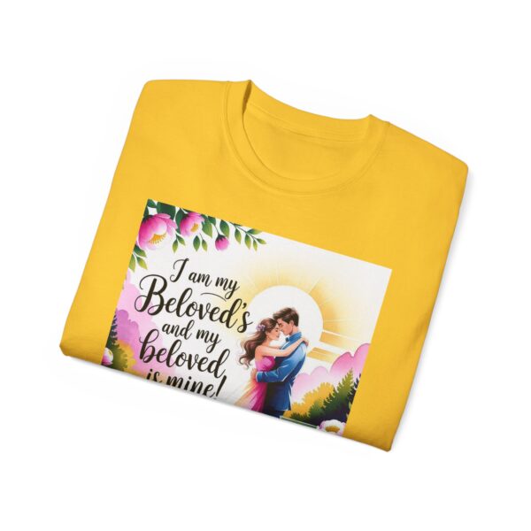 Our Inspirational "I am my Beloved's" Unisex Cotton T-Shirt, Faith Spiritual Apparel, Love Gift, Song of Solomon, Gospel Fashion - Image 28