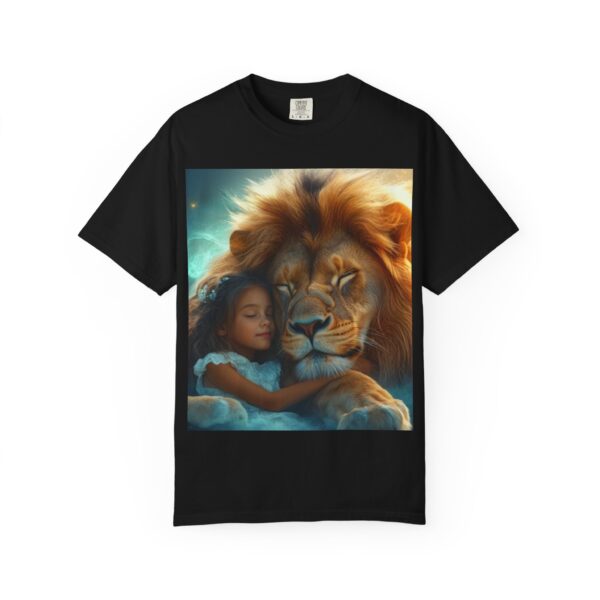 Garment-Dyed Unisex T-Shirt, "Lucy and Lion" Graphic Design Tee, Summer Casual Wear, Relaxed Style - Image 37