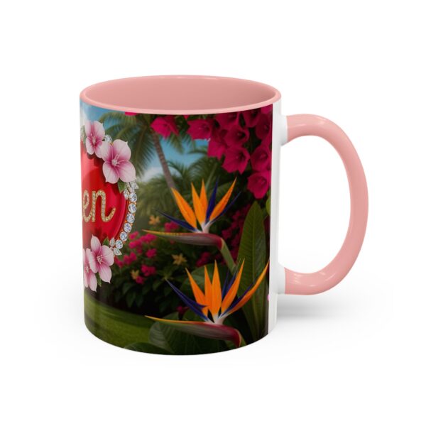 Our "Amen" Inspirational 'Solid Red Heart' Design Accent Coffee Mug, Perfect for Wedding Gifts, Love & Faith Decor, Philippians 4:8 - Image 10