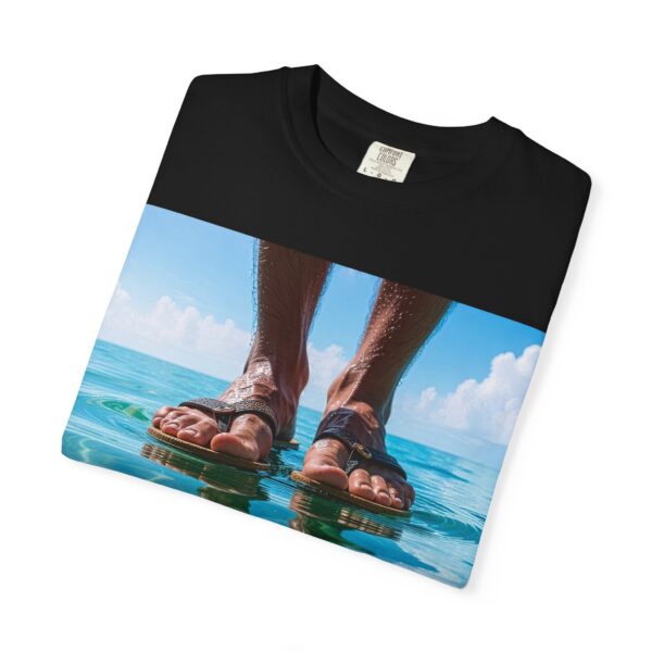 Garment-Dyed Unisex T-Shirt, Walk on Water "Trust" Graphic Design Tee, Summer Casual Wear, Beach Day Outfit, Ocean Lover Gift, Relaxed Style - Image 39