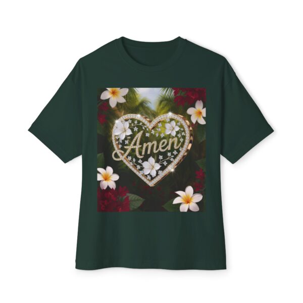 Our "AMEN" Biblical 'Diamond Ring Heart' Unisex Tee, Inspirational, Christian Tshirt, Oversized Shirt, Boxy Top! - Image 25