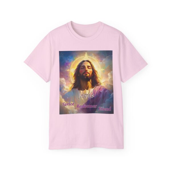 Our "Jesus! Savior Redeemer Friend" Inspirational Christian Unisex Cotton T-Shirt, Faith Spiritual Apparel, Gift for Christians - Image 53