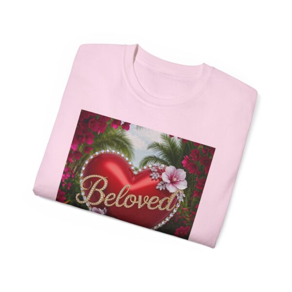 Our "Beloved" Inspirational 'Solid Red Heart' Design Vintage Christian Faith Apparel Unisex Cotton T-Shirt Thoughtful Quote, Philippians 4:8 - Image 52