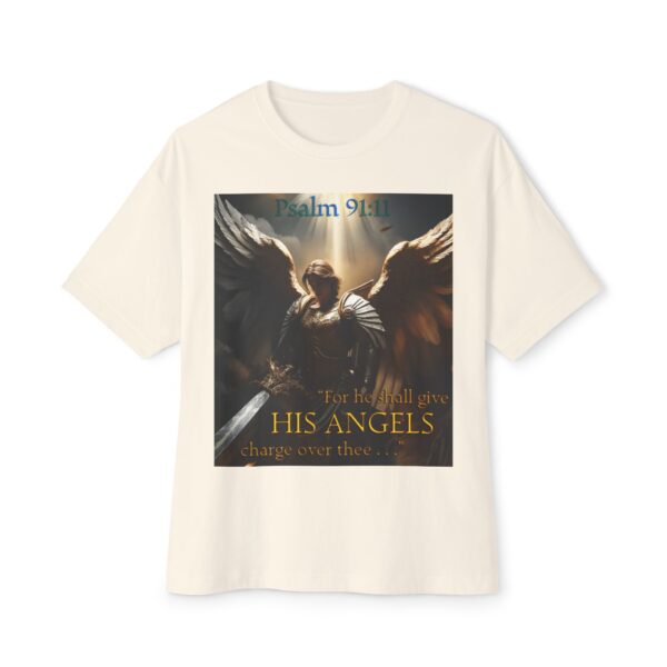 Angelic Guardian Biblical Unisex Tee, Inspirational, Christian Tshirt, Oversized Shirt, Boxy Top - Image 17
