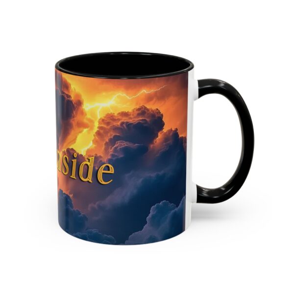 Our 'Storm Light' "Fire Inside" design Accent Coffee Mug, Perfect for Wedding Gifts, Inspirational Beauty of God's Creation, Tea Cup Ceramic - Image 2