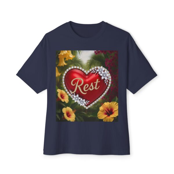 Our "REST" Biblical 'Garden' solid design Unisex Tee Inspirational Christian Tshirt for Men and Women, Oversized Shirt, Boxy Top Tee Shirt - Image 33