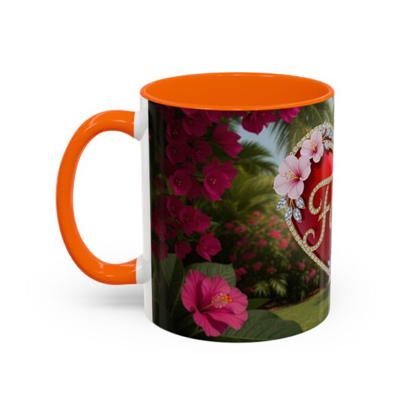 Our "Faith" 'Solid Red Heart' inspirational Design Accent Coffee Mug, Perfect for Wedding Gifts, Love & Faith Decor, Philippians 4:8 - Image 43