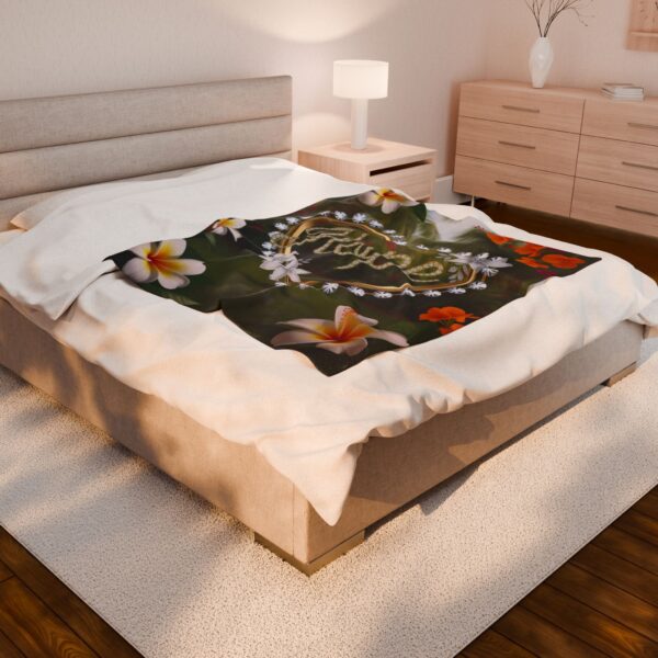 Our Beautiful "HOPE" Inspirational 'Diamond Ring Design' Velveteen Plush Throw Blanket - A Cozy Gift for Anniversary, Home Faith Decor Bedding - Image 8