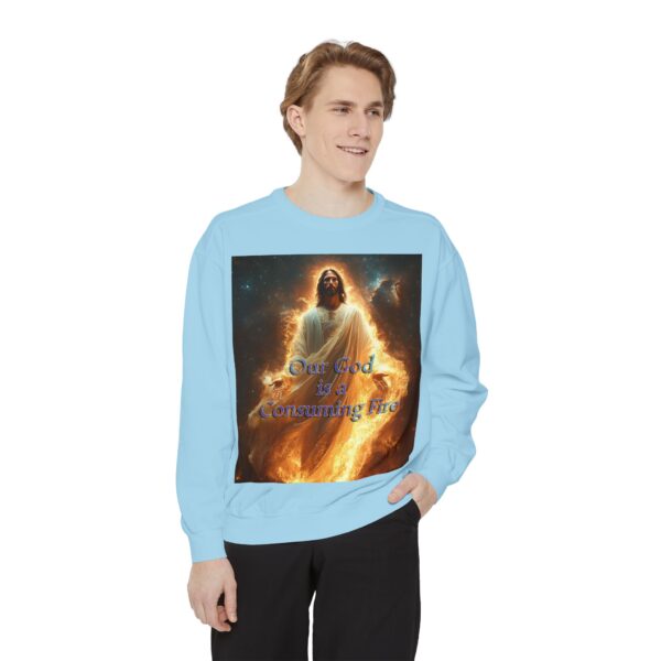 Sweatshirt Unisex Inspirational-Our Majestic "Our God is a Consuming Fire" Design - Faith Apparel, Unisex Top, Religious Gift, Comfort Wear, Church Event Style - Image 27