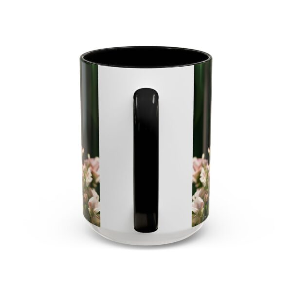 Our "Amen" Inspirational 'Elaborate Red Flowers Heart' design Accent Coffee Mug, Perfect for Wedding Gifts, Love & Faith Decor, Philippians 4:8 - Image 20
