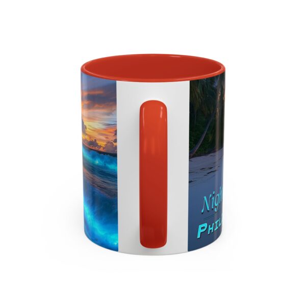 Our "Night Lights-Philippines" design Accent Coffee Mug, Perfect for Wedding Gifts, Inspirational Decor Beauty of God's Creation Tea Ceramic - Image 16