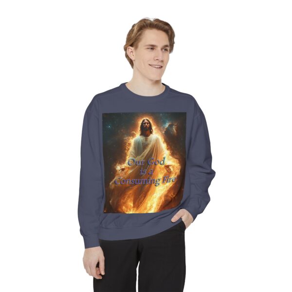 Sweatshirt Unisex Inspirational-Our Majestic "Our God is a Consuming Fire" Design - Faith Apparel, Unisex Top, Religious Gift, Comfort Wear, Church Event Style - Image 36