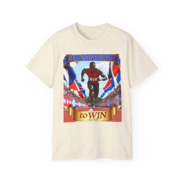 Our "RUN the RACE to WIN" Biblical, Inspirational Christian Unisex Cotton T-Shirt, Faith Spiritual Apparel, Love Gift - Image 21