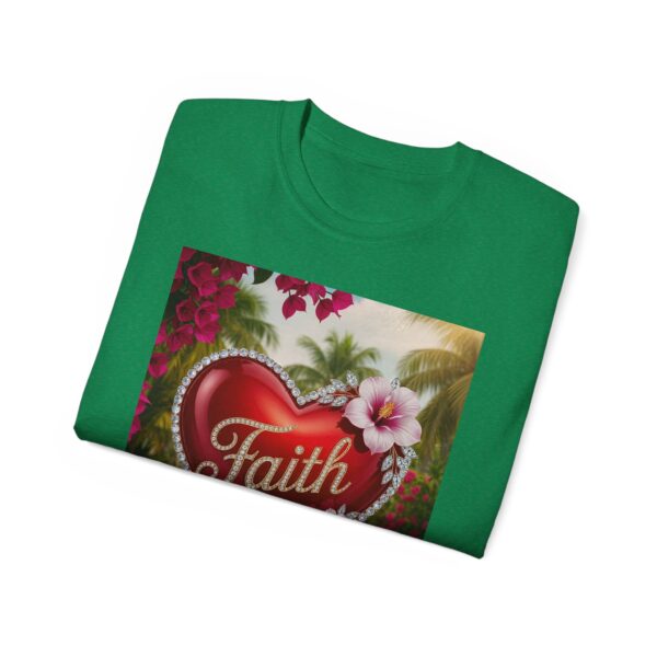 Our "Faith" Inspirational 'Solid Red Heart' Design Vintage Christian Faith Apparel Unisex Cotton T-Shirt, Thoughtful Quote, Philippians 4:8 - Image 33