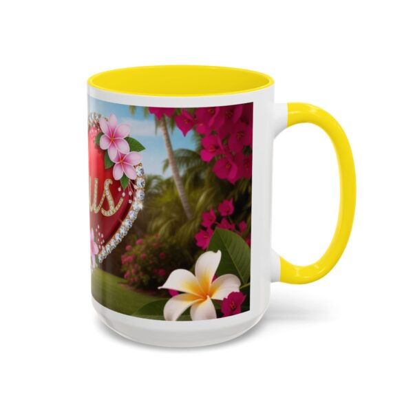 Our "Jesus" Garden solid red heart design Accent Coffee Mug, Perfect for Wedding Gifts, Love Confessions, Inspirational Floral Decor - Image 62