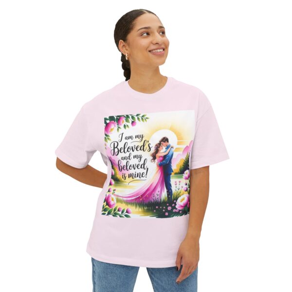 Our "I am my Beloved's" Biblical Unisex Tee Inspirational Christian Tshirt for Men and Women, Oversized Shirt, Boxy Top Tee Shirt - Image 7
