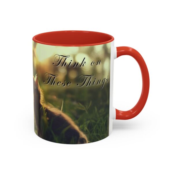 Our 'Kitten Kisses' "Think on these things" Inspirational Coffee Mug Perfect for Christian Gift Birthday Coffee & Cat Lover Philippians 4:8 - Image 14