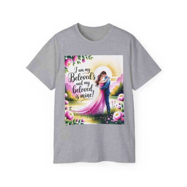 Our Inspirational "I am my Beloved's" Unisex Cotton T-Shirt, Faith Spiritual Apparel, Love Gift, Song of Solomon, Gospel Fashion - Image 9