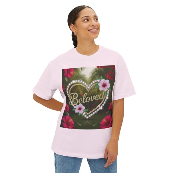 Our "BELOVED" Biblical 'Garden' Unisex Tee Inspirational Christian Tshirt for Men and Women, Oversized Shirt, Boxy Top Tee Shirt - Image 7