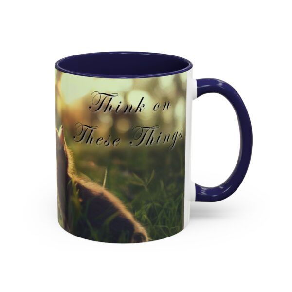 Our 'Kitten Kisses' "Think on these things" Inspirational Coffee Mug Perfect for Christian Gift Birthday Coffee & Cat Lover Philippians 4:8 - Image 6