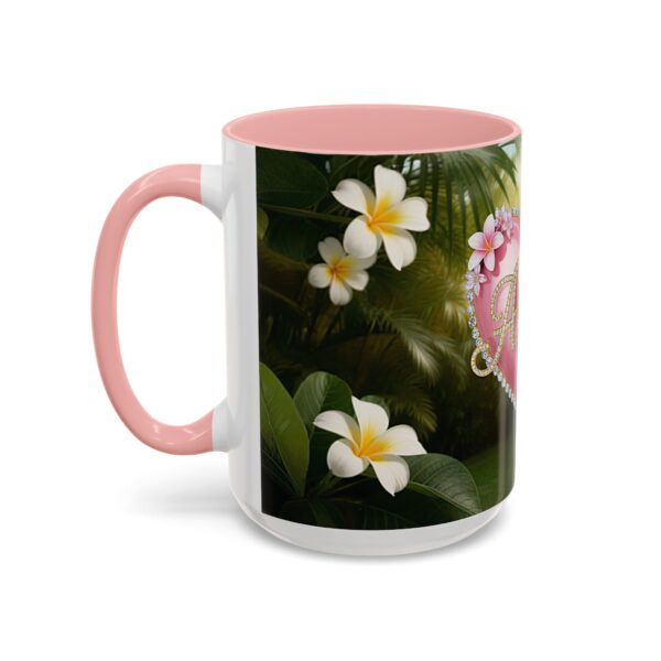 Our "Amen" Inspirational 'Solid Pink Heart' design Accent Coffee Mug, Perfect for Wedding Gifts, Love & Faith Decor, Philippians 4:8 - Image 27