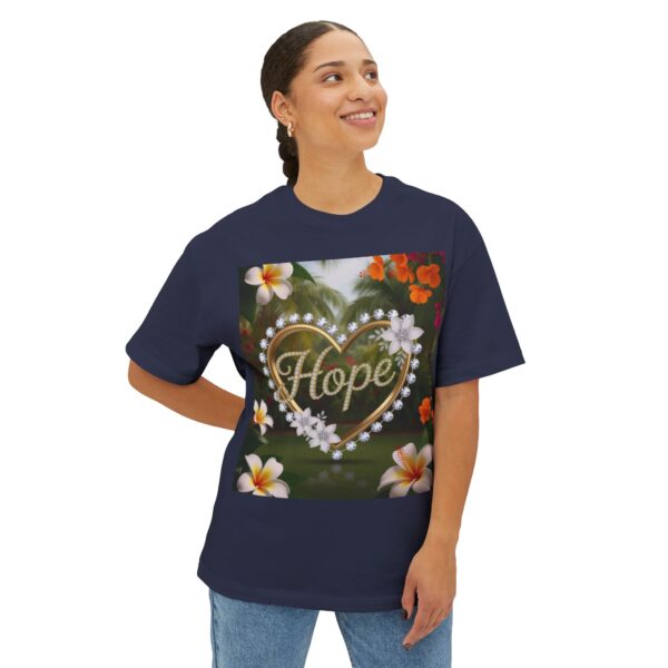 Our "HOPE" Inspirational Bible 'Garden Design' Christian Unisex Tee, Oversized Shirt, Boxy Top, Spiritual Tshirt, Gift for Christians - Image 35