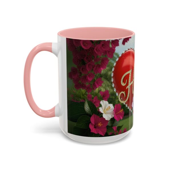 Our "Hope" 'Solid Red Heart' Inspirational design! Accent Coffee Mug, Perfect for Wedding Gifts, Love Confessions, Inspirational Floral Decor Philippians 4:8 - Image 27