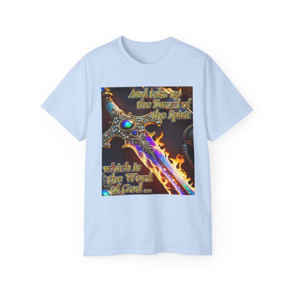Our "Sword of the Spirit" Inspirational Bible Verse Design Unisex Cotton T-Shirt Philippians 4:8 Faith Apparel Spiritual Warfare gift - Image 33