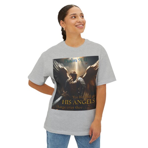 Angelic Guardian Biblical Unisex Tee, Inspirational, Christian Tshirt, Oversized Shirt, Boxy Top - Image 31