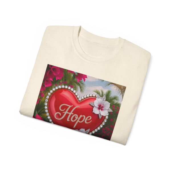 Our "HOPE" Inspirational 'Solid Red Heart' Design Vintage Christian Faith Apparel Unisex Cotton T-Shirt Thoughtful Quote, Philippians 4:8 - Image 25